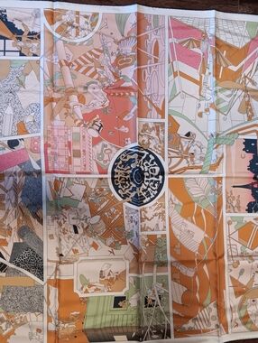 New Hermes Paris Silk Scarf